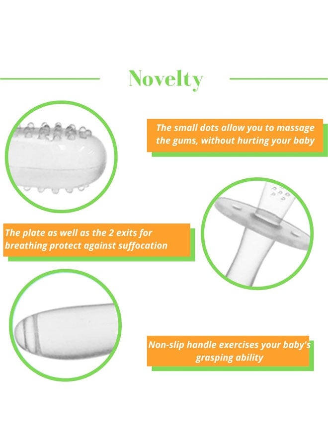 2PCS Baby Teething Toys, Teething Toys, Mushroom Teether Toy, Teether for Baby Silicone Teething Brush Tool Ring Toy - Image 2