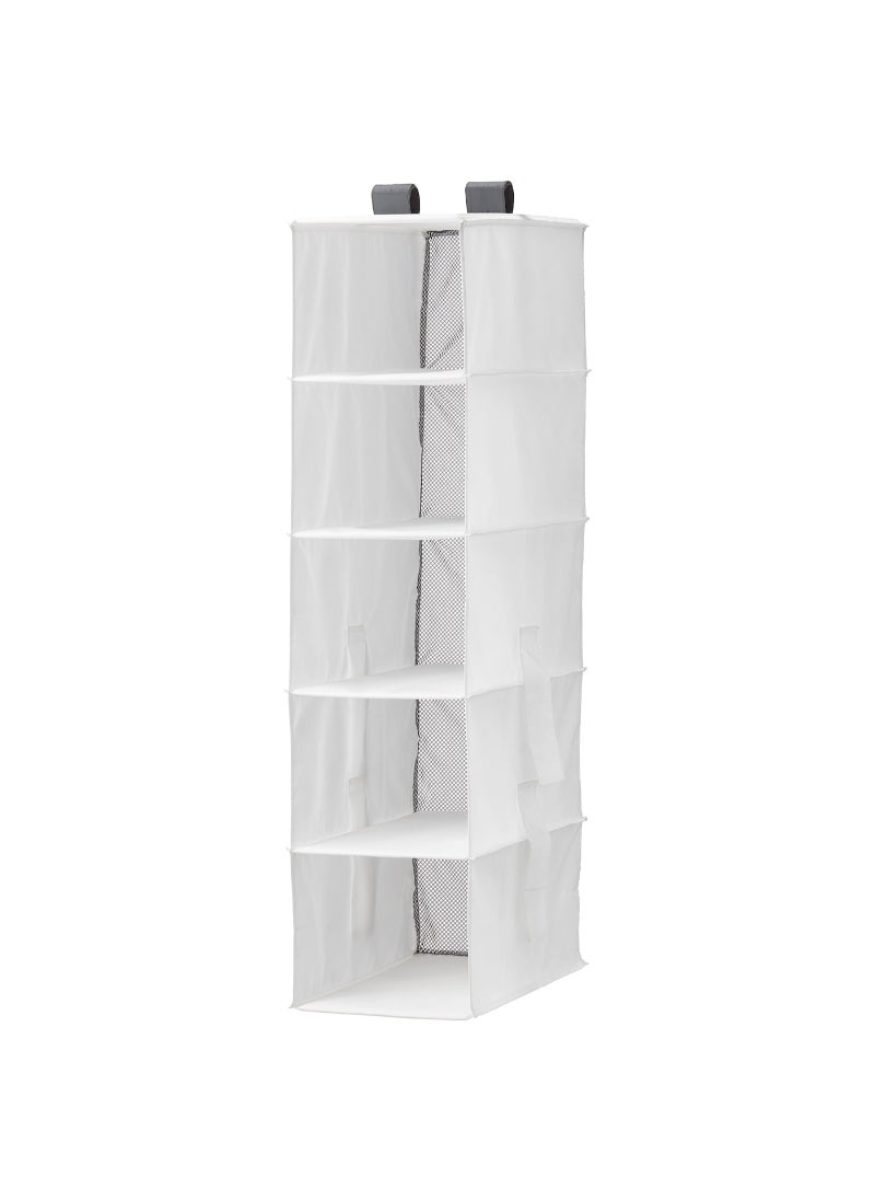AS SEEN ON TV Storage with 5 compartments white 25x40x98 cm 