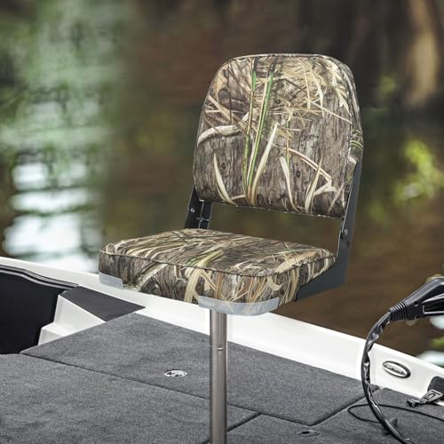 ERGOSEAT Folding Boat Seat Padded Folding Boat Chair with Backrest Marine Bass Jon Boat Seat - Image 4