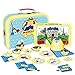 YOTTOY Madeline Collection  23Piece Kids Tin Tea Set Toy w Illustrations Monograms Carry Case - Image 4
