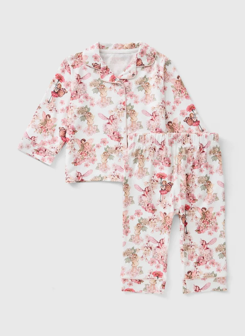 ماتلان Baby Pink Flower Fairies Pyjamas