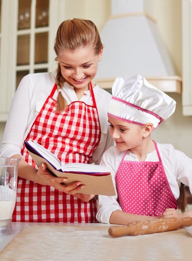 Apron for Little Girls Kids Cooking Baking Set Chef Hat Mitt & Utensil for Toddler Play House Toys Chef Costume Role Play - Image 2
