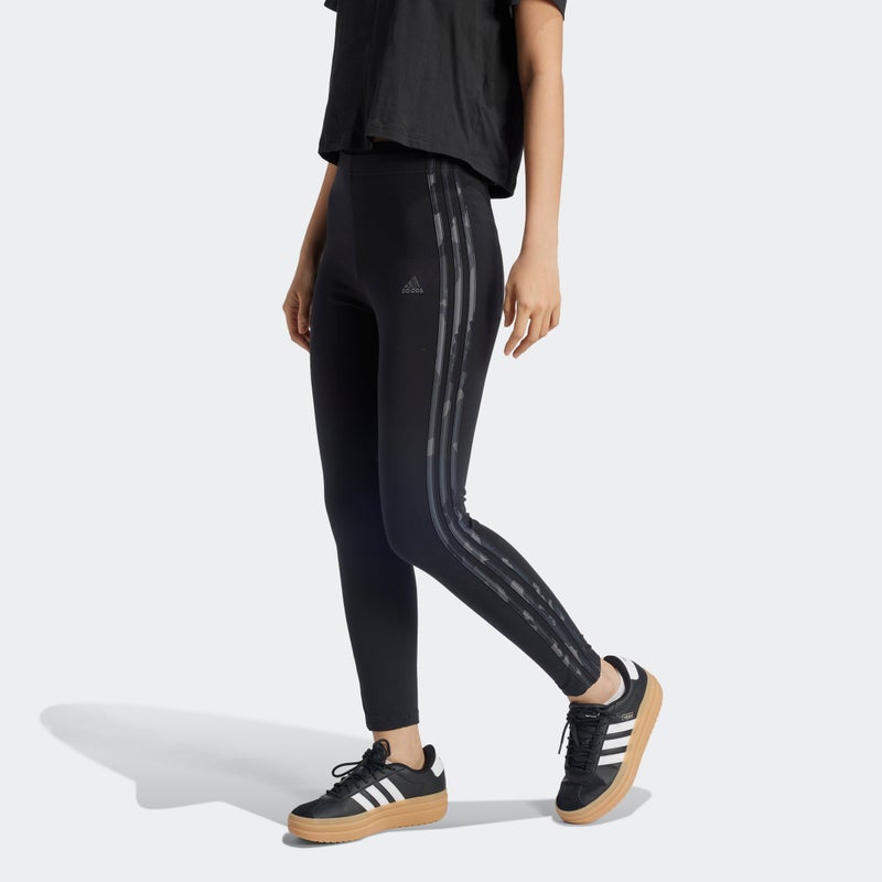 Adidas Essentials 3-Stripes Camo Print 7/8 Length Leggings - Image 5