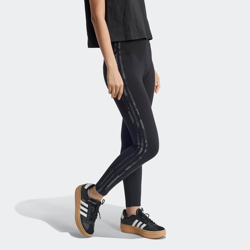 Adidas Essentials 3-Stripes Camo Print 7/8 Length Leggings - Image 2