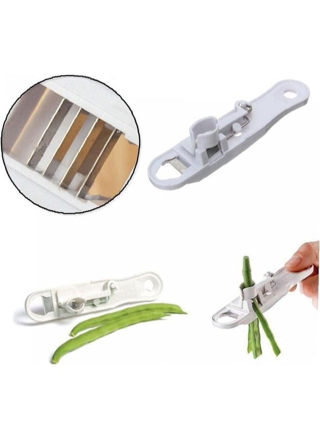 silvercnc - Green Bean Vegetable Runner Lazy Bean Slicing Kidney Bean Cutter Remover Bean Skin Tear Peeler - Image 1