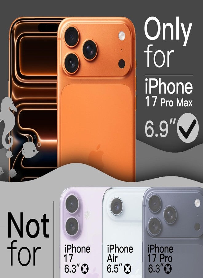 جي تيك جراب JETech المموج لهاتف iPhone 17 Pro Max مقاس 6.9 بوصة، غطاء هاتف لطيف بتصميم مموج ومقاوم للصدمات للنساء والفتيات، ظهر صلب شفاف من البولي كربونات (برتقالي) - Image 2