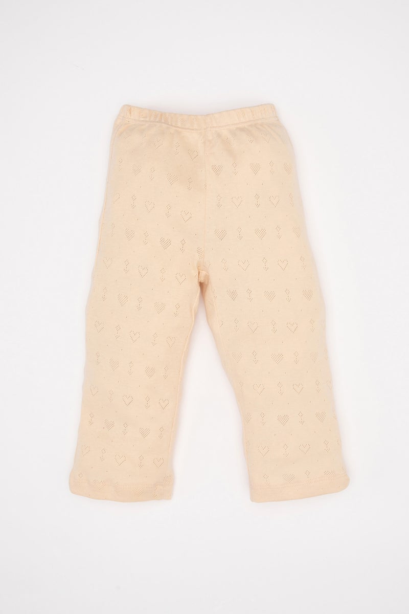 DeFacto Beige BabyGirl Baby Girl 2 Piece Pajama Set Casual - Image 2