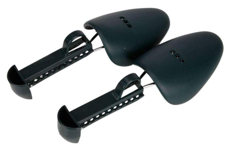XINGZI 1 Pair Practical Plastic Adjustable Length Men Shoe Tree Stretcher Boot Holder Shaper Organizers Great for All Shoes Heels and Sneakers Sports ShoesBlack