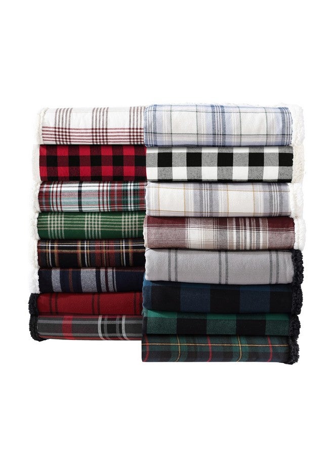 Eddie Bauer Eddie Bauer - Throw Blanket, Reversible Sherpa Fleece Bedding, Buffalo Plaid Home Decor for All Seasons (Red Check, Throw) - Image 2