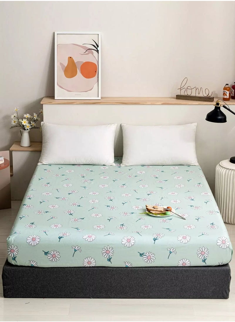 Generic Daisy Print Fitted Sheet  - Image 1
