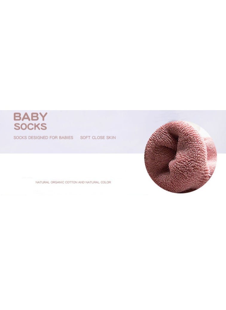 6 Pairs Of Thickened Warm Terry Socks For Infants And Young Children - Image 2