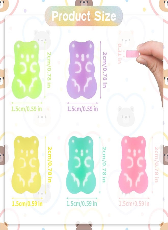 LiYiQ 200 Pcs Cute Bear Eraser for Kids Bulk Colorful Bear Erasers for Classroom Valentine's Day Gift for Kid Party Favors Gift - Image 2