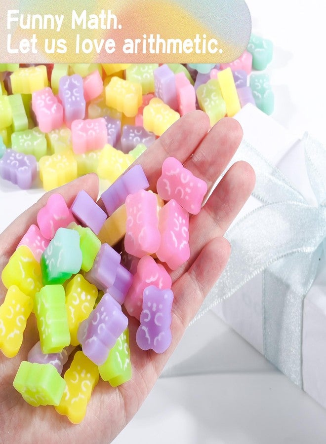 LiYiQ 200 Pcs Cute Bear Eraser for Kids Bulk Colorful Bear Erasers for Classroom Valentine's Day Gift for Kid Party Favors Gift - Image 4