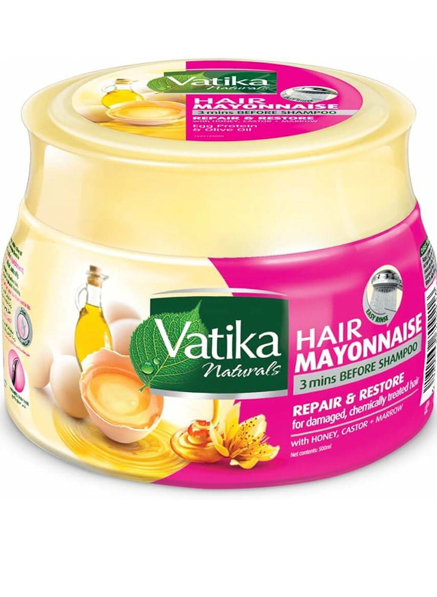 Vatika Naturals Hair Mayonnaise With Honey Castor + Marrow 500 ML