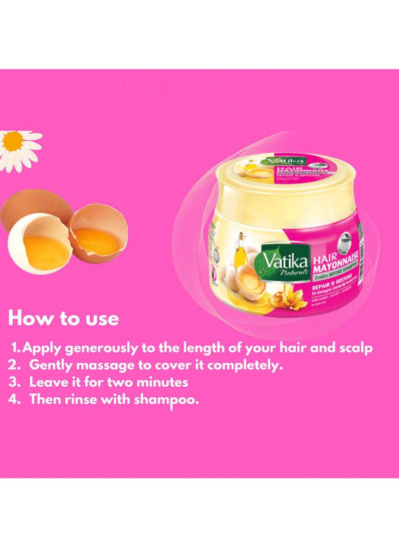 VATIKA - Vatika Naturals Hair Mayonnaise With Honey Castor + Marrow 500 ML - Image 1