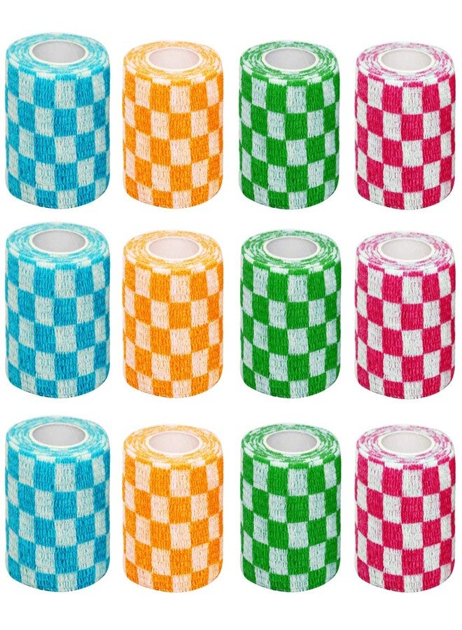 MaoTopCom 2 Inch x 5 Yards Pet Vet Wrap Self-Adhesive Cohesive Bandages for Dogs and Cats Non-Woven Fabric for Wound Care, Sprains, and Swelling,Pack of 12 Rolls - Image 1