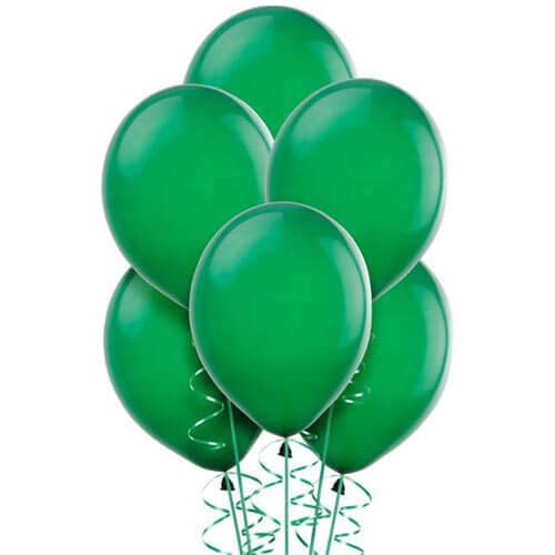 Balloonistics 10 Inch (Pack of 50) Balloons for Birthday Decoration, Decoration for Weddings, Engagement, Baby Shower, 1st Birthday, Anniversary Party, Birthday Party Supplies (Dark Green) - Image 1