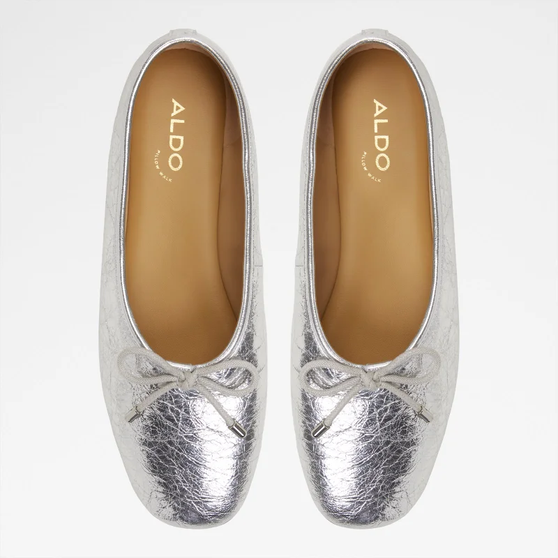 ALDO  JOSELIE Textured Bow Detail Ballerinas for Women | Best Price UAE