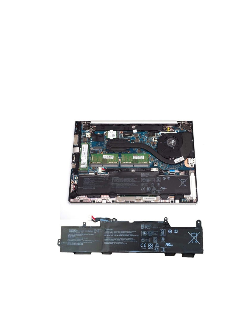 Terabyte HSTNN LB8G SS03XL Laptop Battery for Hp EliteBook 730 735 740 745 755 830 840 846 G5 745 840 G6 ZBOOK 14U G5 G6 HSN I12C Series 933321 855 932823 421 11.55V 50Wh, Black - Image 4