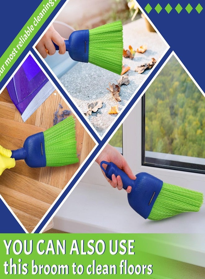 Domensi 1 Pcs Whisk Broom Poly Fiber Handheld Brush Hand Brush Outdoor Car Broom with Hang Hole for Cleaning Inddoor Porches Floors Decks Driveways Dirt Dust - Image 5