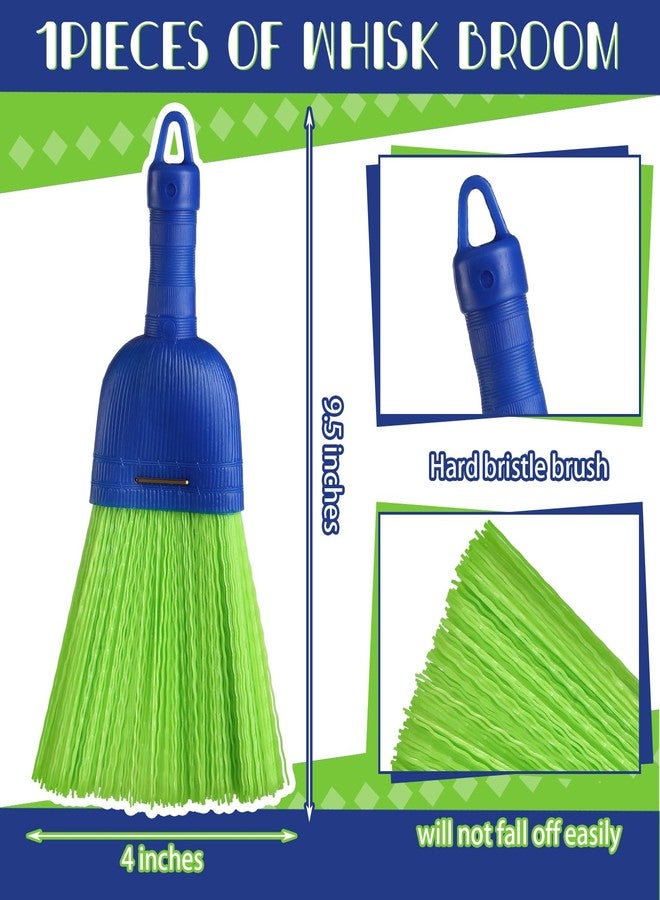 Domensi 1 Pcs Whisk Broom Poly Fiber Handheld Brush Hand Brush Outdoor Car Broom with Hang Hole for Cleaning Inddoor Porches Floors Decks Driveways Dirt Dust - Image 2