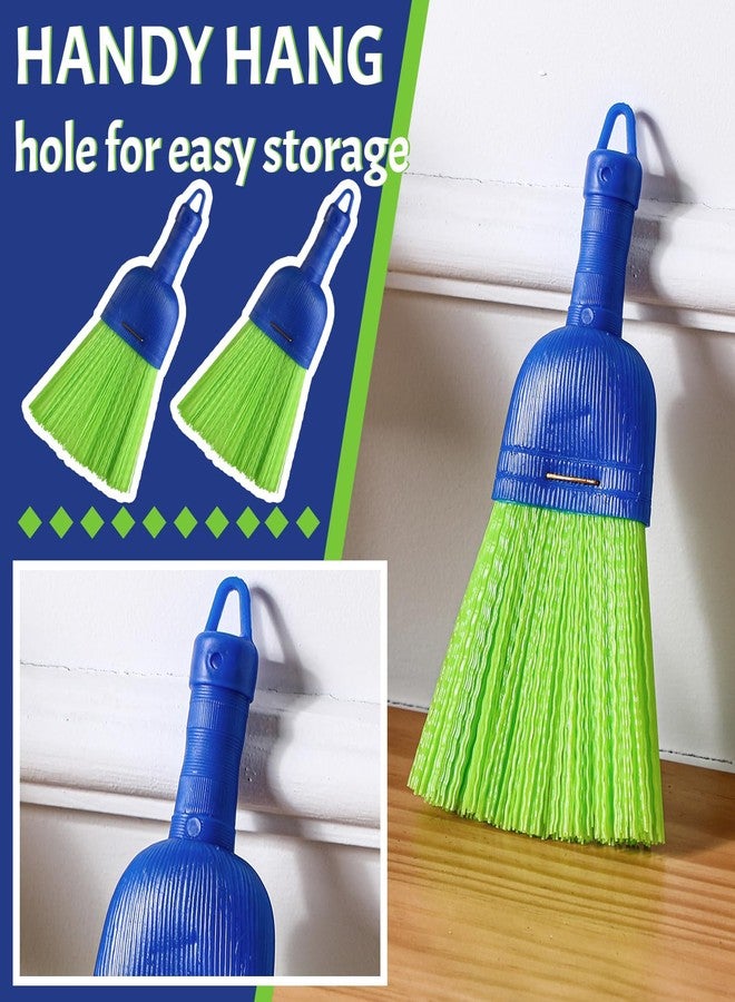 Domensi 1 Pcs Whisk Broom Poly Fiber Handheld Brush Hand Brush Outdoor Car Broom with Hang Hole for Cleaning Inddoor Porches Floors Decks Driveways Dirt Dust - Image 3