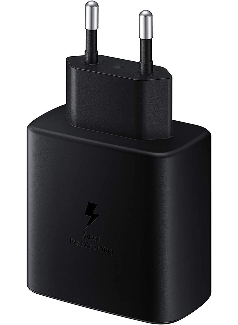 45W PD Fast Charge Travel Adapter with USB-C to USB-C Cable Black - Image 1