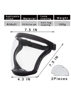 KASTWAVE Super Protective Face Shield, Transparent Anti-Fog Full Face Safety Shield Unisex All-Inclusive Face Protection with Detachable Flter, Reusable Eye, Nose, Mouth Protection  - Image 5