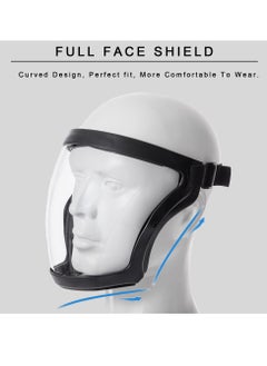 KASTWAVE Super Protective Face Shield, Transparent Anti-Fog Full Face Safety Shield Unisex All-Inclusive Face Protection with Detachable Flter, Reusable Eye, Nose, Mouth Protection  - Image 3