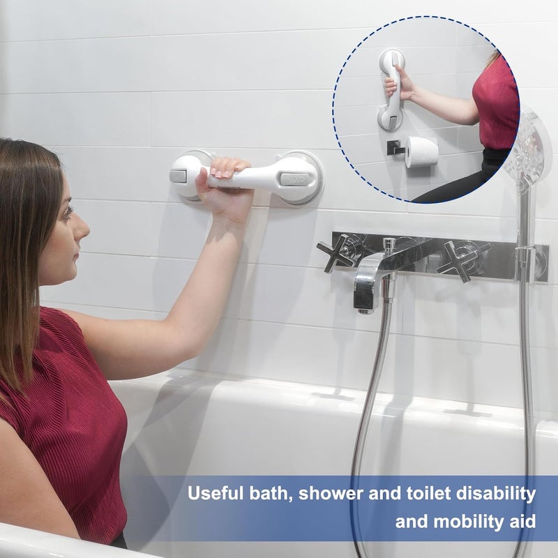 Newthinking Suction Bathroom Grab Rails Hand Rail for Disabled Portable Mobility Aids Safety Handle with Suction Cup Fitting No Fixings Needed for Bathroom Children and Disability Aids 2 Pack - Image 5