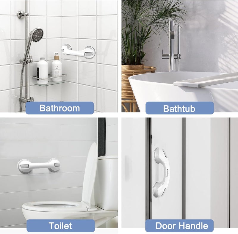 Newthinking Suction Bathroom Grab Rails Hand Rail for Disabled Portable Mobility Aids Safety Handle with Suction Cup Fitting No Fixings Needed for Bathroom Children and Disability Aids 2 Pack - Image 4
