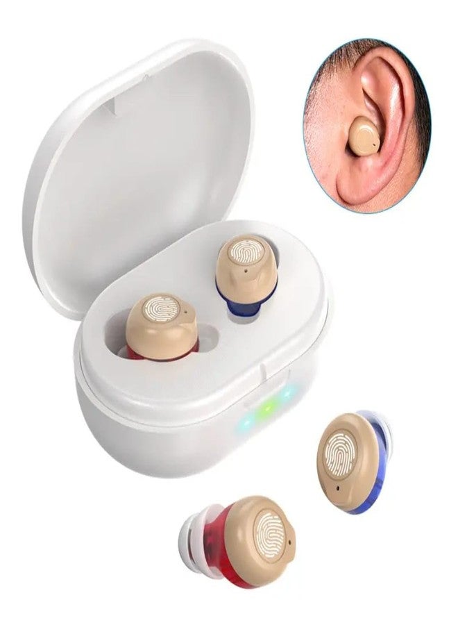 HP SOUND PLUS 902 RED & BLUE Rechargeable Hearing aids Wireless Ear Bud Sound Enhancement Amplifier Hearing Aid - Image 2