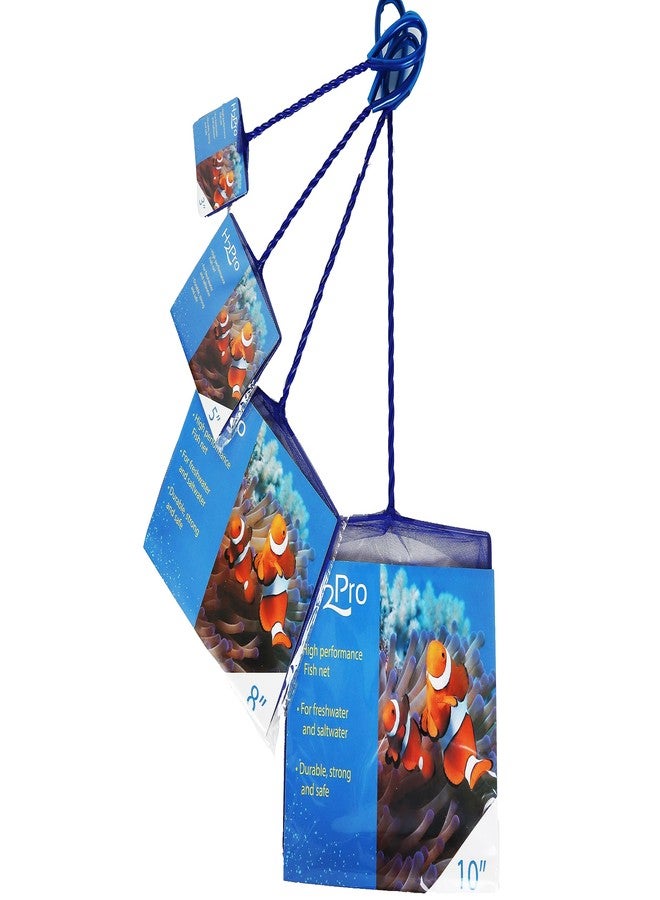 H2Pro 8" Blue High Performance Aquarium Fish Net - Image 1
