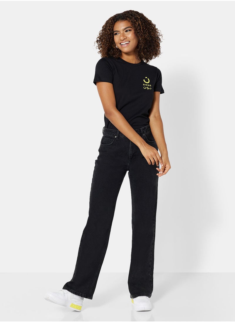 Noon Merch - Women's Noon Merchandise T-Shirts with Logo Print - Image 1
