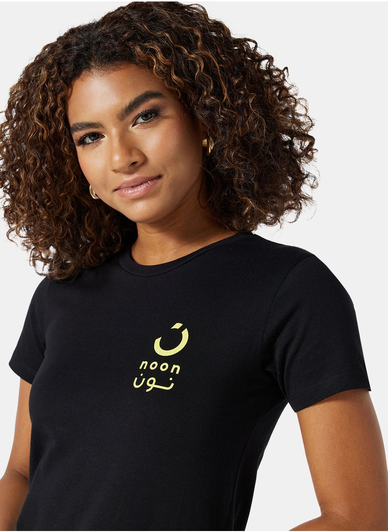 Noon Merch - Women's Noon Merchandise T-Shirts with Logo Print - Image 1