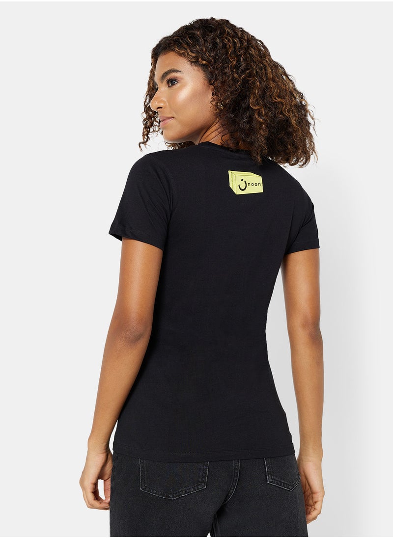 Noon Merch - Women's Noon Merchandise T-Shirts with Logo Print - Image 1