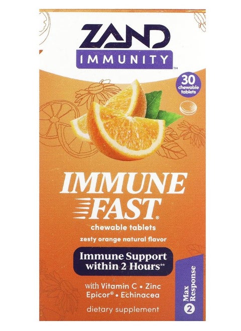 Immune Fast Zesty Orange 30 Chewable Tablets