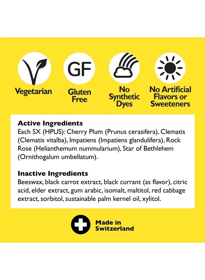 RESCUE Bach Rescue Pastilles, Lemon Flavor, Natural Stress Relief Lozenges, Homeopathic Flower Essence, Vegetarian, Gluten & Sugar-Free, 35 Count, 4 Pack - Image 3