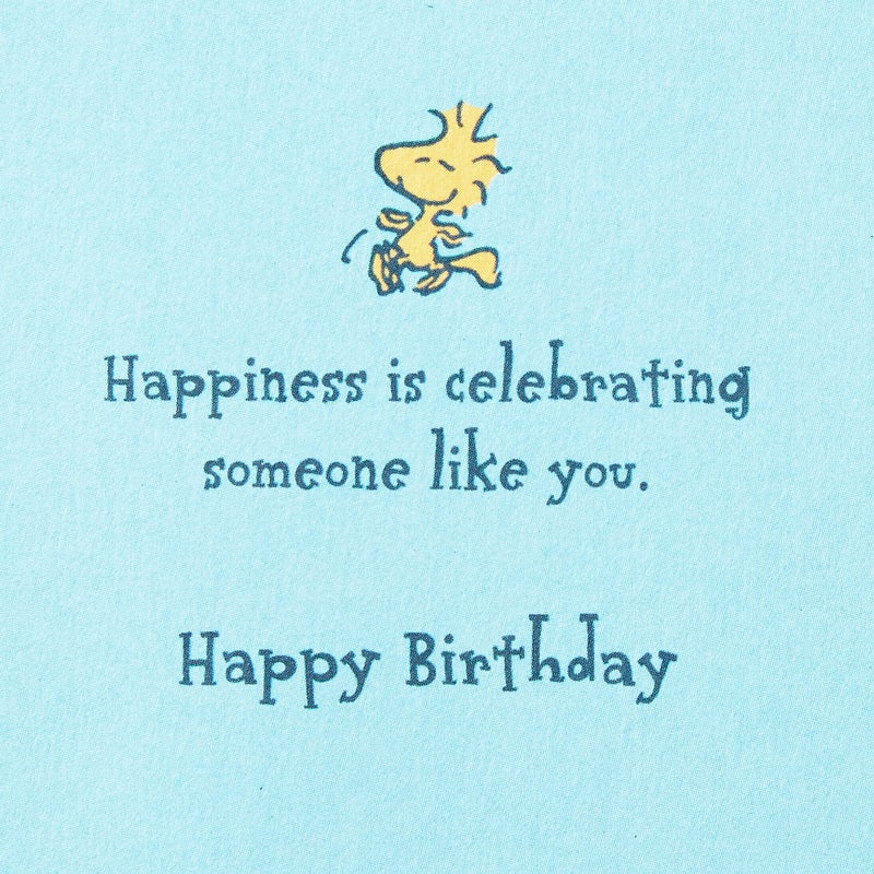 Hallmark Signature Peanuts Birthday Card (Snoopy, Happiness) - Image 3
