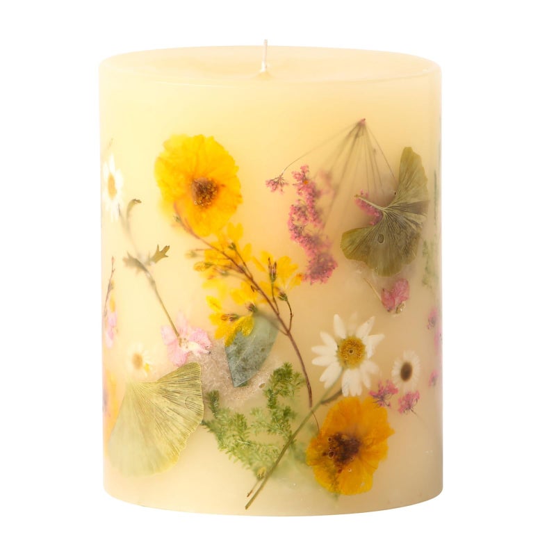 Rosy Rings Rosy Rings Round Botanical Lemon Blossom  Lychee Candle Lychee Aromatherapy Candles Luxury Candles Long Lasting Candles Medium 
