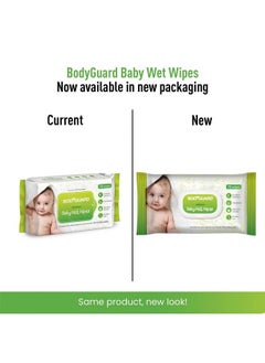 Bodyguard Aloe Vera Based Natural Wet Wipes For Babies With Goodness Of Vitamin E ; Moisturizing Baby Wet Wipes For Baby'S Skin ; Antibacterial Baby Wipes Combo ; 144 Wipes ; Combo Of 2 X 72 Pieces  - Image 3