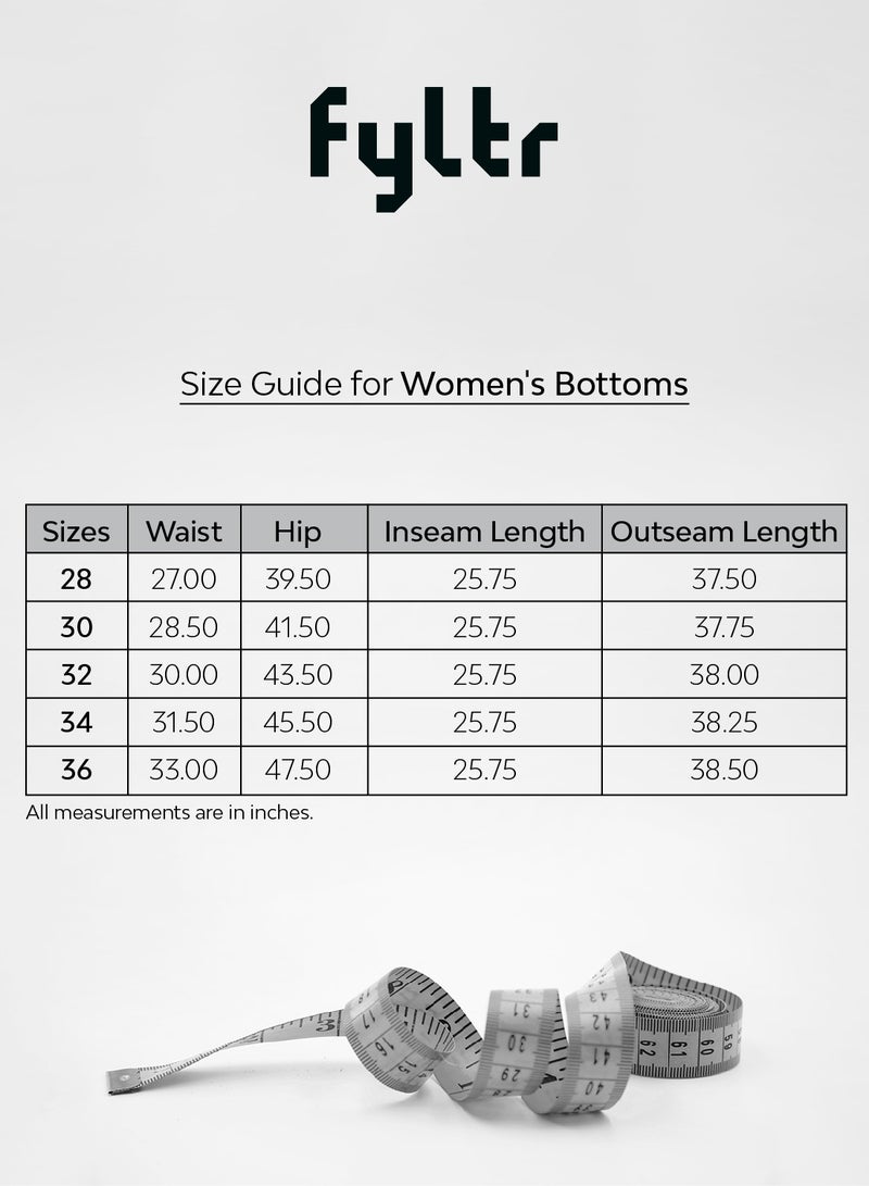 fyltr Women’s Classic Casual  5-Pocket Cargo Trousers | Mid-rise | Cargo Pants for Women - Image 5