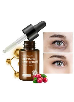 Vibrant Glamour 2 in 1 Combo Pack of Retinol Eye Cream & Serum Dark Circles Fade Fine Lines Remove Eye Bags Anti Wrinkle Anti Aging Infused with Retinol Arbutin Vitamin C & E For Women  - Image 3