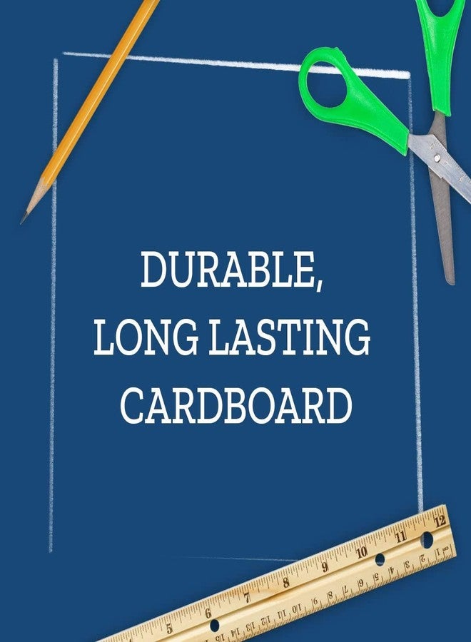 Really Good Stuff - 163200BL Standard Privacy Shields for Student Desks - Set of 12 - Matte - Study Carrel Reduces Distractions - Keep Eyes from Wandering During Tests, Blue with School Supplies Pattern - Image 5