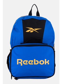 Reebok Men 2 Pcs Brand Logo Backpack And Lunch Bag 41 H x 29 L x 8 W cm, Blue  - Image 1