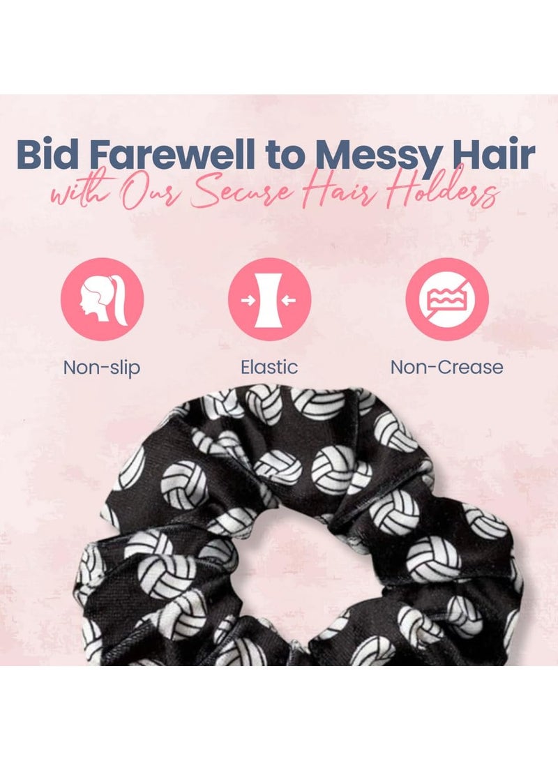Goolsky Premium Velvet No Crease Volleyball Hair Elastics and Accessories Gift for Girls, Teens, and Teams - Image 3