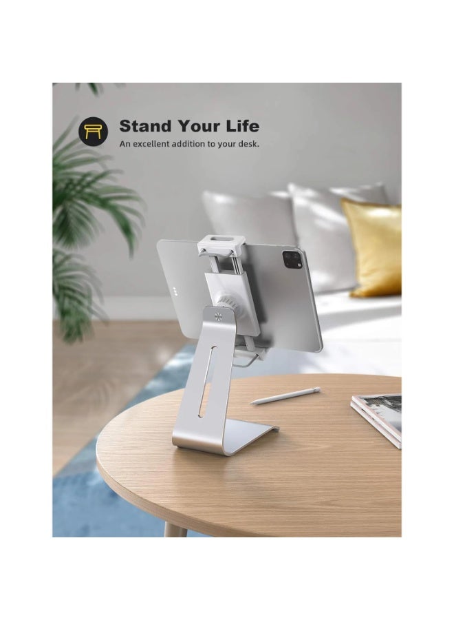 Lamicall Tablet Stand, Adjustable Tablet Holder - Universal 360 Rotation Holder, Stand for Phone, and Tablet with 4.7-13 Inch - Image 4
