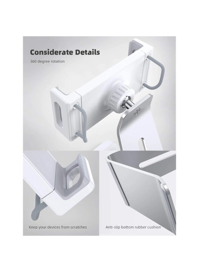 Lamicall Tablet Stand, Adjustable Tablet Holder - Universal 360 Rotation Holder, Stand for Phone, and Tablet - Image 5