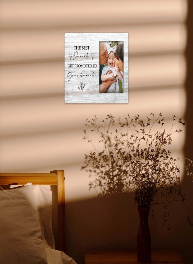 SSQBZU First Time Grandparents Gifts, The Best Parents Get Promoted to Grandparents, 4x6 Picture Frame, Wall Mount & Table Top, grandparents picture frame with baby. (034 - Image 2