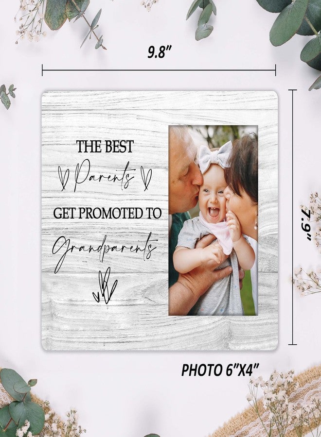 SSQBZU First Time Grandparents Gifts, The Best Parents Get Promoted to Grandparents, 4x6 Picture Frame, Wall Mount & Table Top, grandparents picture frame with baby. (034 - Image 3